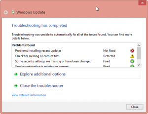 Windows 8.1 update fail