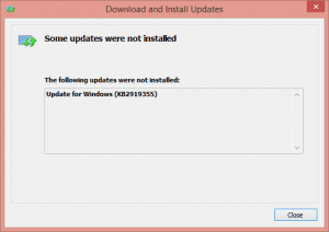 Windows 8.1 update fail