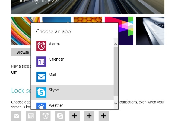 Adding an app to the Windows 8.1 lock screen
