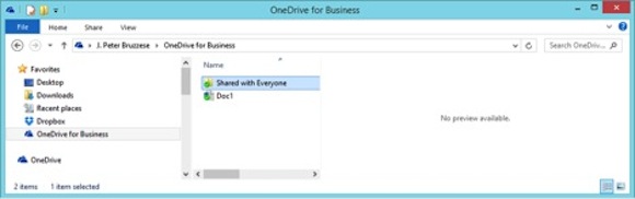 OneDrive for Business in File Explorer