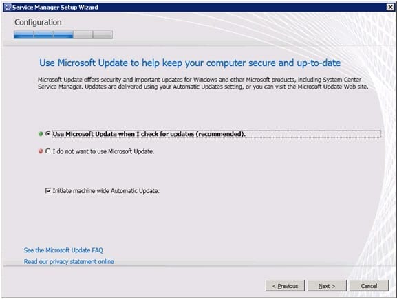 Use Microsoft Updates