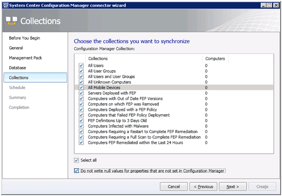 SCCM Collections to synchronize