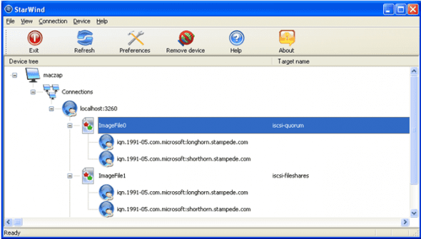 iSCSI technology: setting up target LUNs