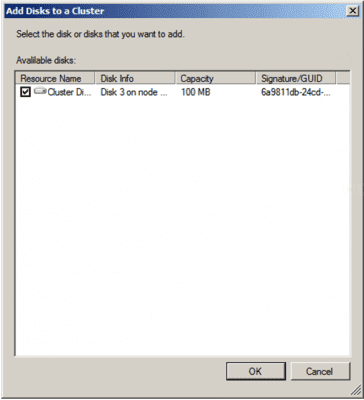 Failover Cluster Management snap-in