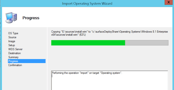 MDT Configuration import ISO wizard