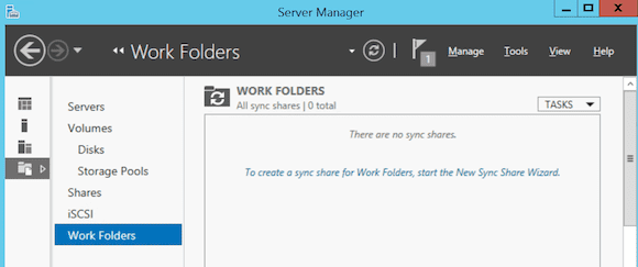 Configure work folders in Windows Server 2012