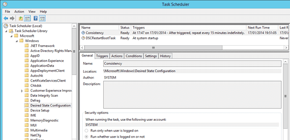 Local configuration manager: Task Scheduler