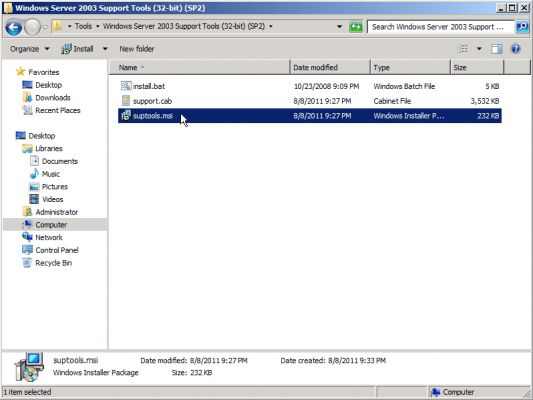 Setting up Replmon to work on Windows Server 2008