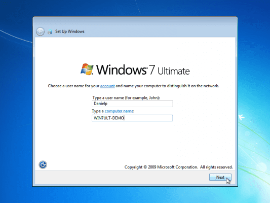 Write down the procedure in installing the operating system (windows 7)