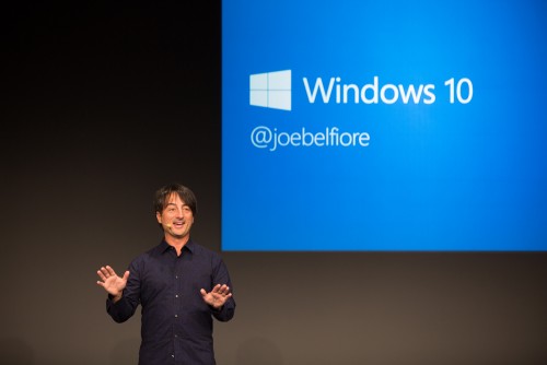 Joe Belfiore demos Windows 10.