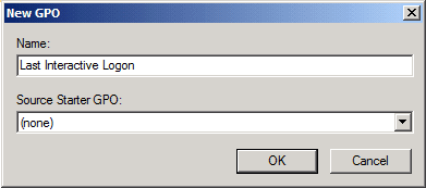 last interactive logon: create new GPO