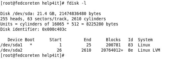 Single disk server with LVM partition