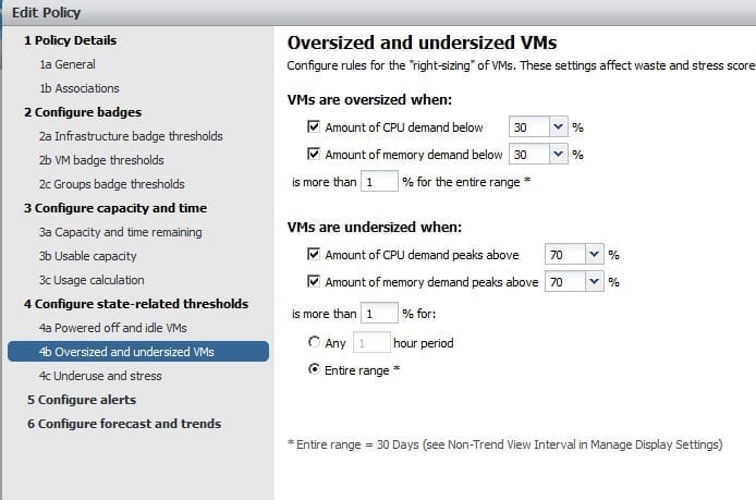 vCenter Operations Manager capacity