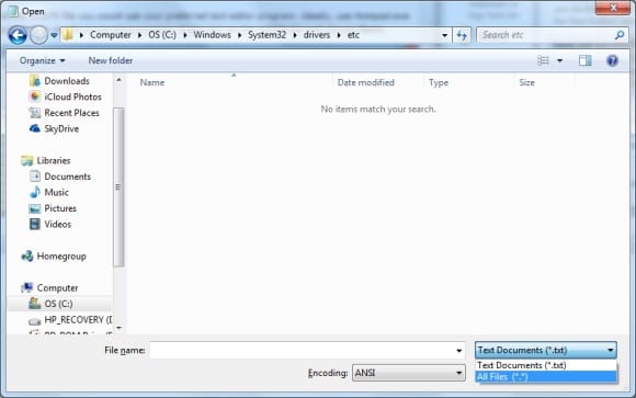 Notepad showing text documents