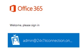 Office 365 log in