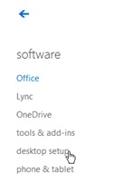 Select desktop setup