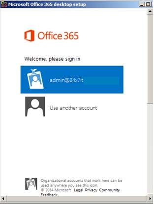 Microsoft Office 365 desktop setup