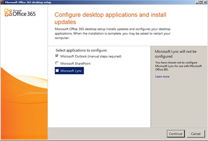 Configure desktop applications and install updates