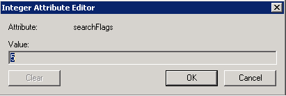 searchFlags value 5
