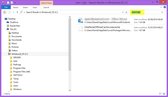 search for text in files windows 8