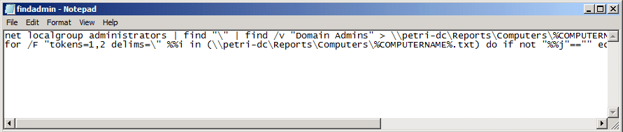 Find Local Admins on Your Network: batch file