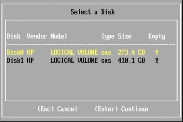 selectdisk