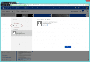 OneDrive Create link