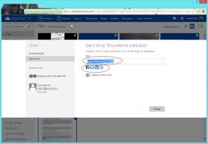 OneDrive shorten link