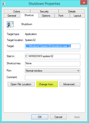 Creating an icon in Windows 8.1