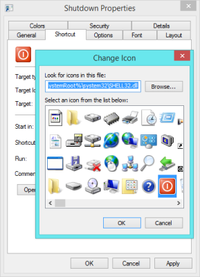 Selecting image icon in Windows 8.1