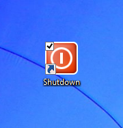The completed shut down icon in Windows 8.1