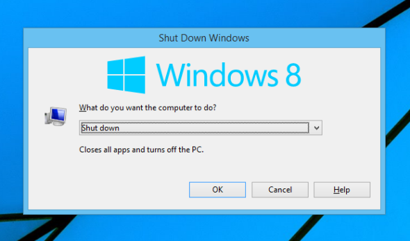 Windows 8.1 shut down 