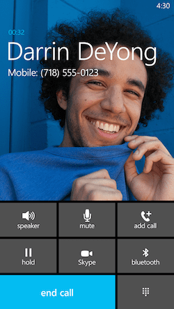 Windows Phone 8.1 Skype