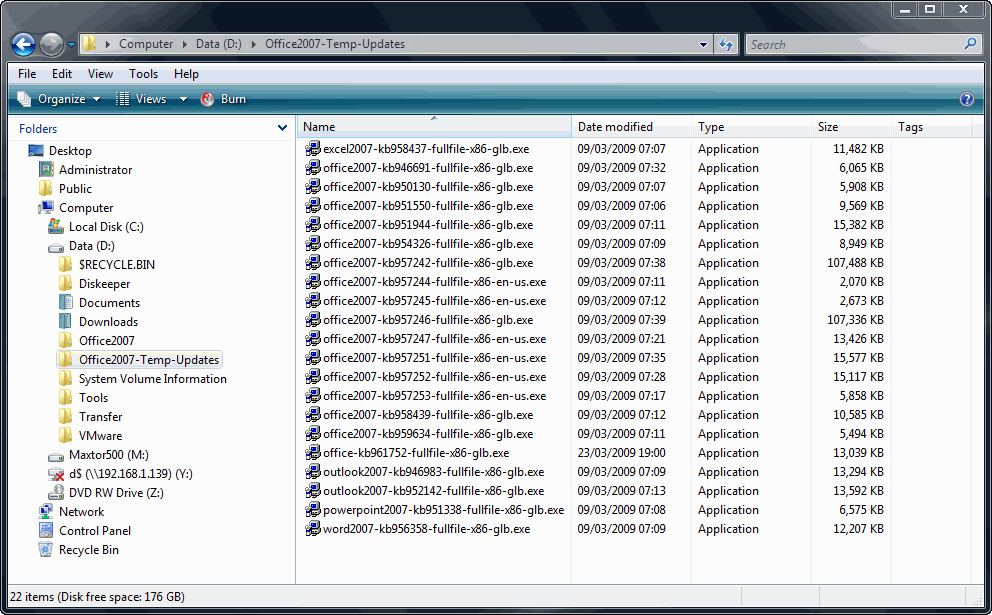 Slipstream Office 2007 SP1 & SP2 Updates