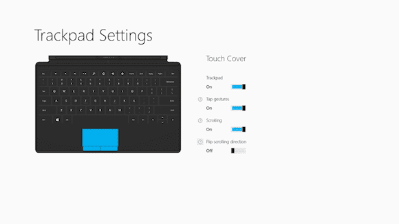 Surface RT trackpad