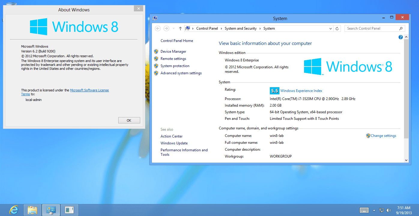 Upgrade to Windows 8.1 demo