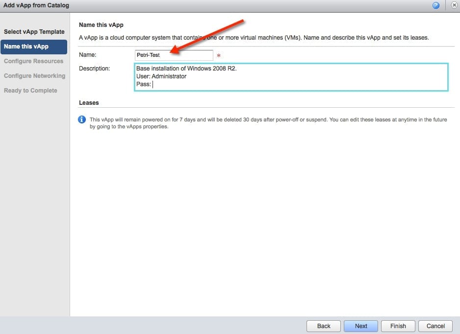 Create a Multi VM vApp in VMware vCloud Director: vApp template