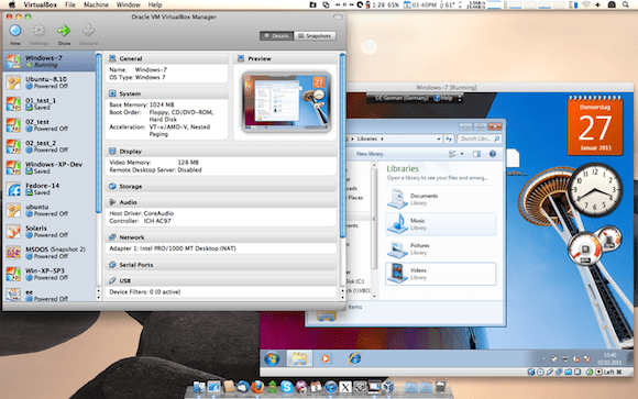VirtualBox for Mac OS X