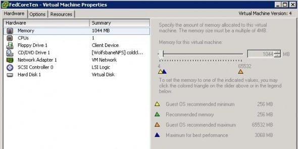 VM properties