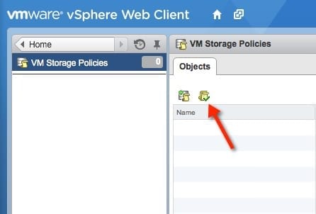 VM virtual SAN vsan enable Storage Policies