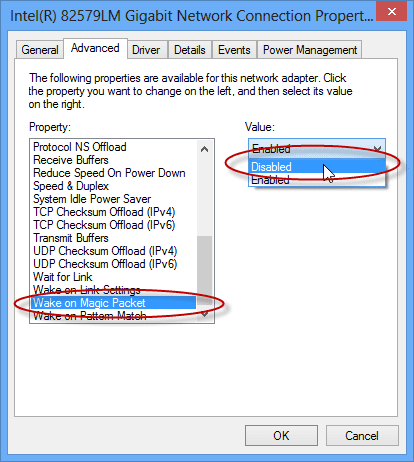 laptop wakes up by itself: power-on setting