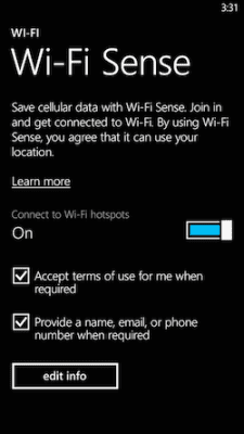 Top Windows Phone 8.1 Features For Businesses wifi sense