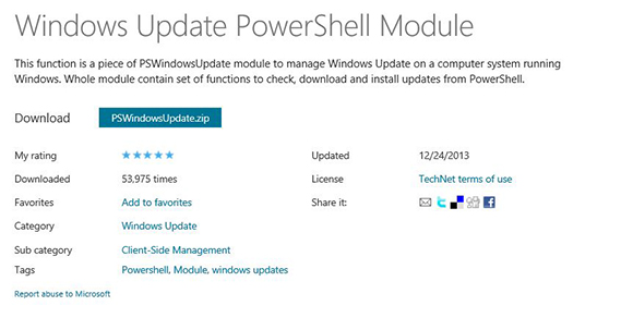The Windows Update PowerShell module
