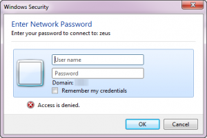 Windows 7 Access Denied Example